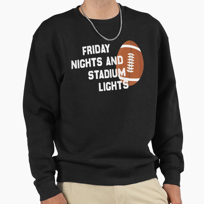 Friday Nights And Stadium Lights T-Shirt - Minimalist Print Men Women - T-Shirt, Sweatshirt, Hoodie
