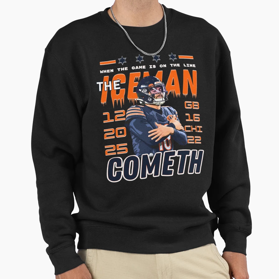 CW Iceman Cometh Chicago Sweatshirt - Fun Novelty Design for Adults - T-Shirt, Sweatshirt, Hoodie
