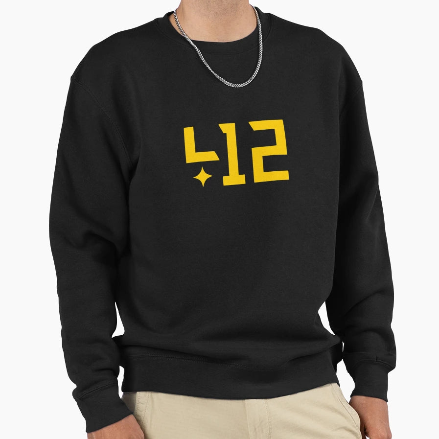 Best Selling 412 Pittsburgh T-Shirt - Novelty Apparel for Adults - T-Shirt, Sweatshirt, Hoodie
