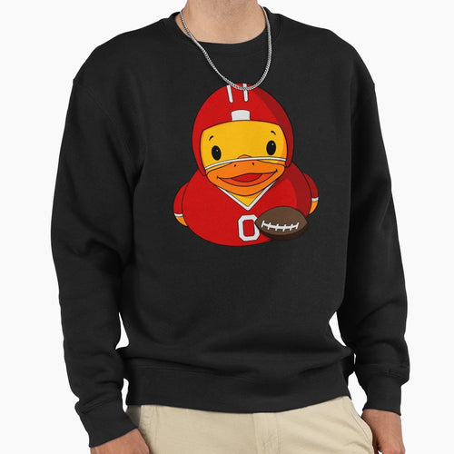 Football Player Rubber Duck Sweatshirt - Novelty Apparel for Adults - T-Shirt, Sweatshirt, Hoodie