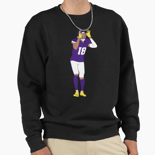 JJ Justin Jeffersonnn Sweatshirt - Aesthetic Graphic Unisex - T-Shirt, Sweatshirt, Hoodie