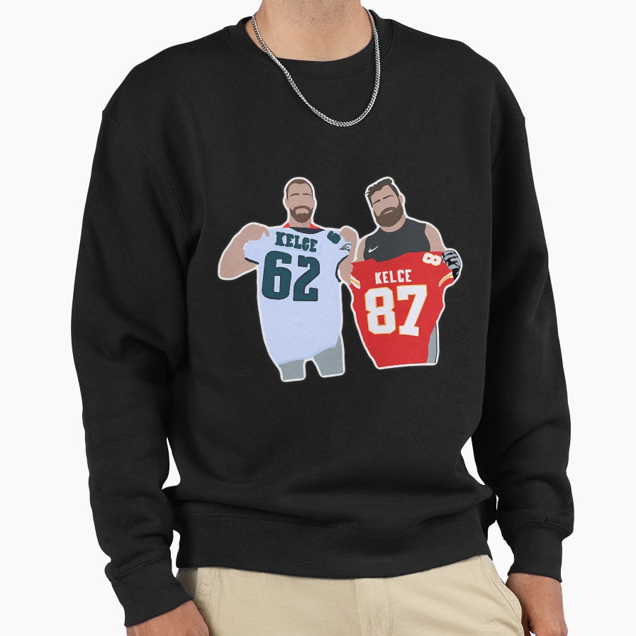 Kelce Brothers Sweatshirt - Novelty Apparel Unisex - T-Shirt, Sweatshirt, Hoodie