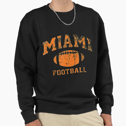 Miami Football Sweatshirt - Novelty Apparel for Adults - T-Shirt, Sweatshirt, Hoodie