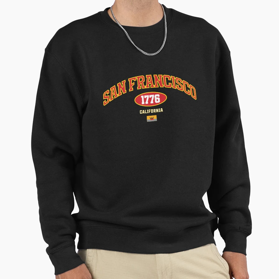 San Francisco 1776 California Sweatshirt - Casual Everyday Wear for Adults - T-Shirt, Sweatshirt, Hoodie