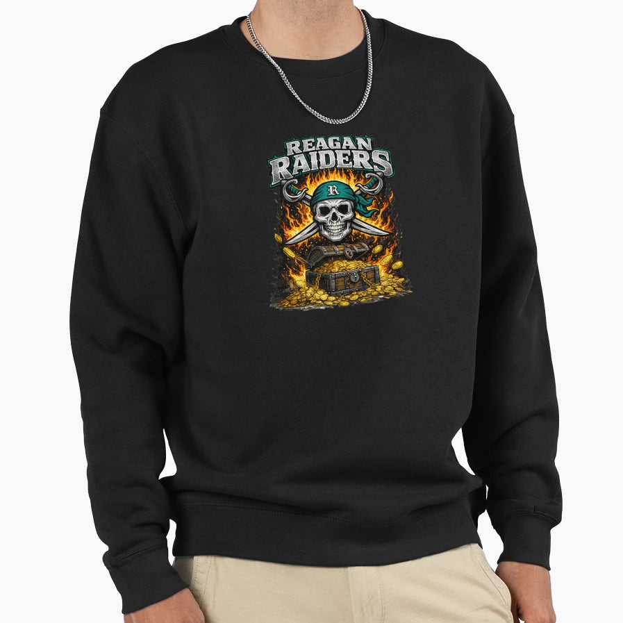 Reagan High School Raiders Sweatshirt - Fun Novelty Design for Adults - T-Shirt, Sweatshirt, Hoodie