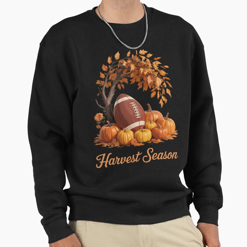 Harvest Season Football Player Sweatshirt - Streetwear Style for Adults - T-Shirt, Sweatshirt, Hoodie