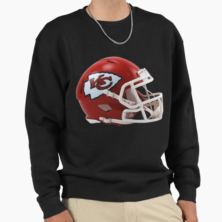 Helmet Chiefs Icon Sweatshirt - Custom Art Print for Adults - T-Shirt, Sweatshirt, Hoodie