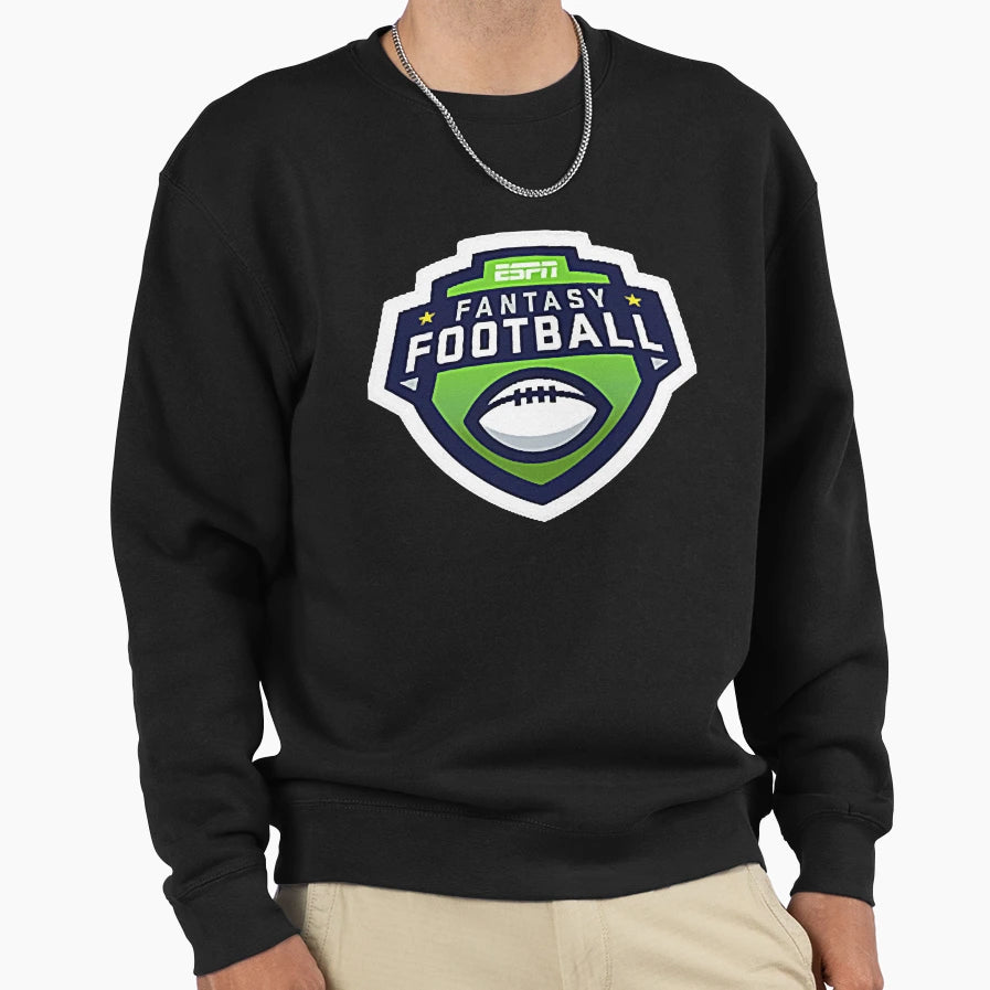 Espn Fantasy Football Left Chest Sweatshirt - Aesthetic Graphic Men Women - T-Shirt, Sweatshirt, Hoodie