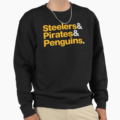 Pittsburgh Sports Teams 412 Sweatshirt - Casual Everyday Wear for Adults - T-Shirt, Sweatshirt, Hoodie
