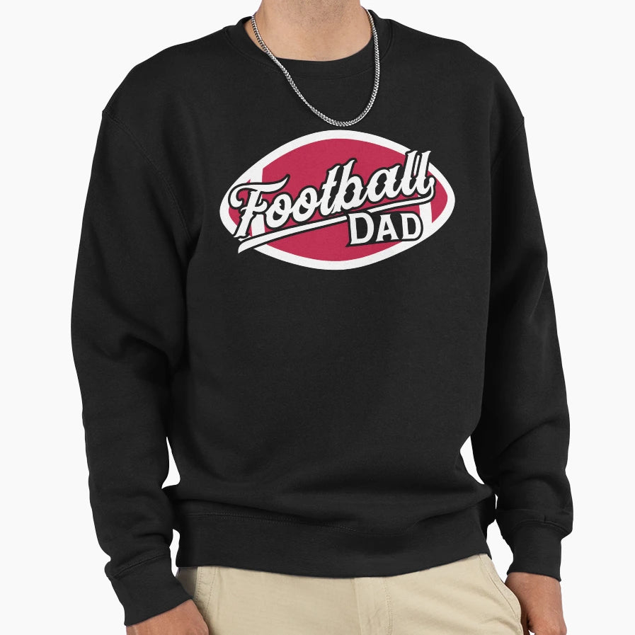 American Football Dad Game Day Sweatshirt - Aesthetic Graphic for Adults - T-Shirt, Sweatshirt, Hoodie