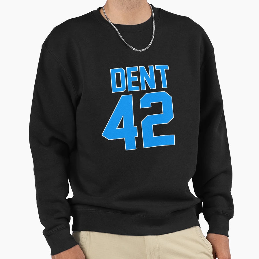 Dent 42 Jersey Blue And White Sweatshirt - Fun Novelty Design Men Women - T-Shirt, Sweatshirt, Hoodie