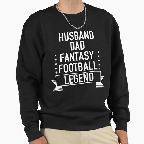 Husband Dad Fantasy Football Sweatshirt - Streetwear Style for Adults - T-Shirt, Sweatshirt, Hoodie