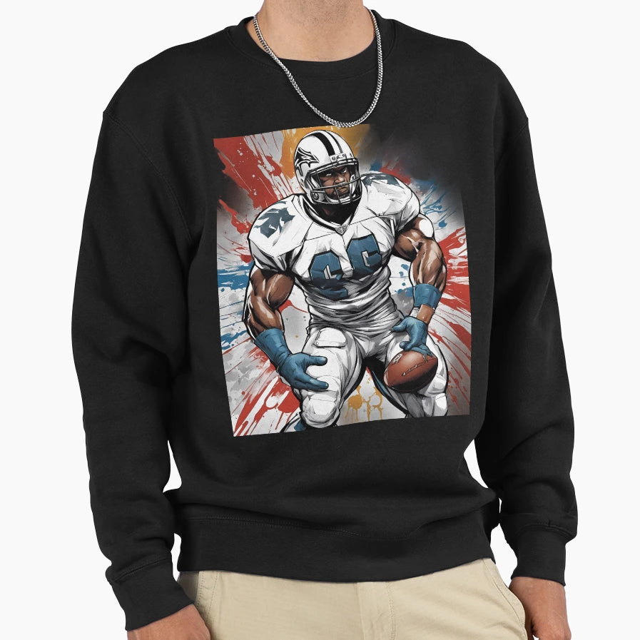 American Football Touchdown Sweatshirt - Fun Novelty Design for Adults - T-Shirt, Sweatshirt, Hoodie