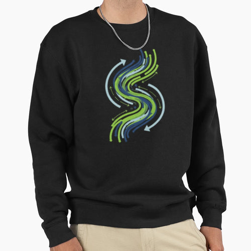 Abstract Continuous Integration Ci Sweatshirt - Graphic Print for Adults - T-Shirt, Sweatshirt, Hoodie