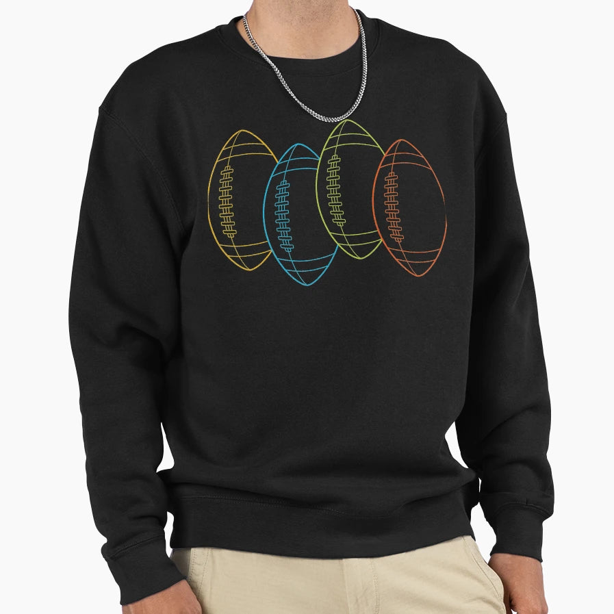 Football Football Sweatshirt - Aesthetic Graphic for Adults - T-Shirt, Sweatshirt, Hoodie