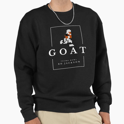 Goat Tecmo Bowl Bo Jackson Sweatshirt - Aesthetic Graphic Men Women - T-Shirt, Sweatshirt, Hoodie