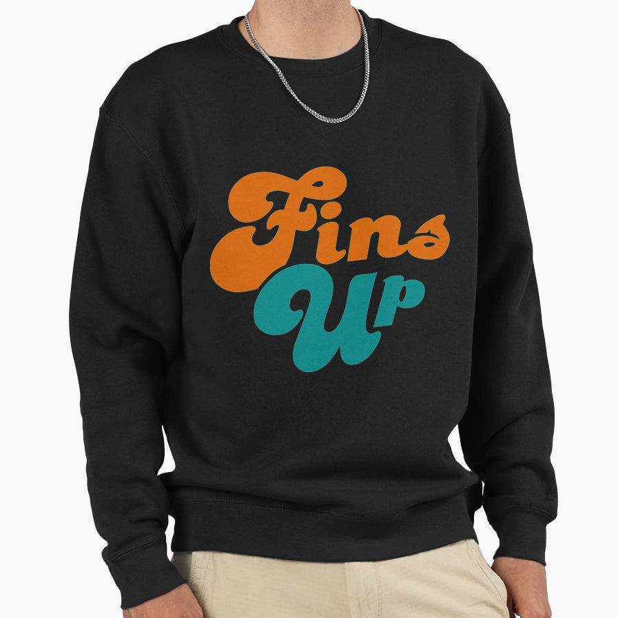 Fins Up Sweatshirt - Unique Graphic Unisex - T-Shirt, Sweatshirt, Hoodie