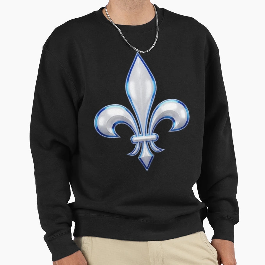 Fleur De Lys Quebec French Canadian Sweatshirt - Graphic Print for Adults - T-Shirt, Sweatshirt, Hoodie