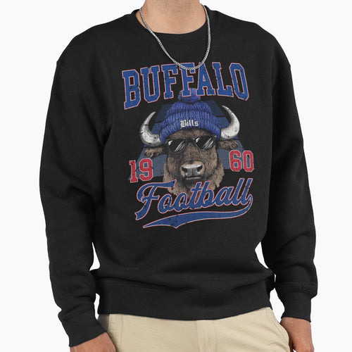 Mod Buffalo Bills Inspired Football Sweatshirt - Unique Graphic for Adults - T-Shirt, Sweatshirt, Hoodie