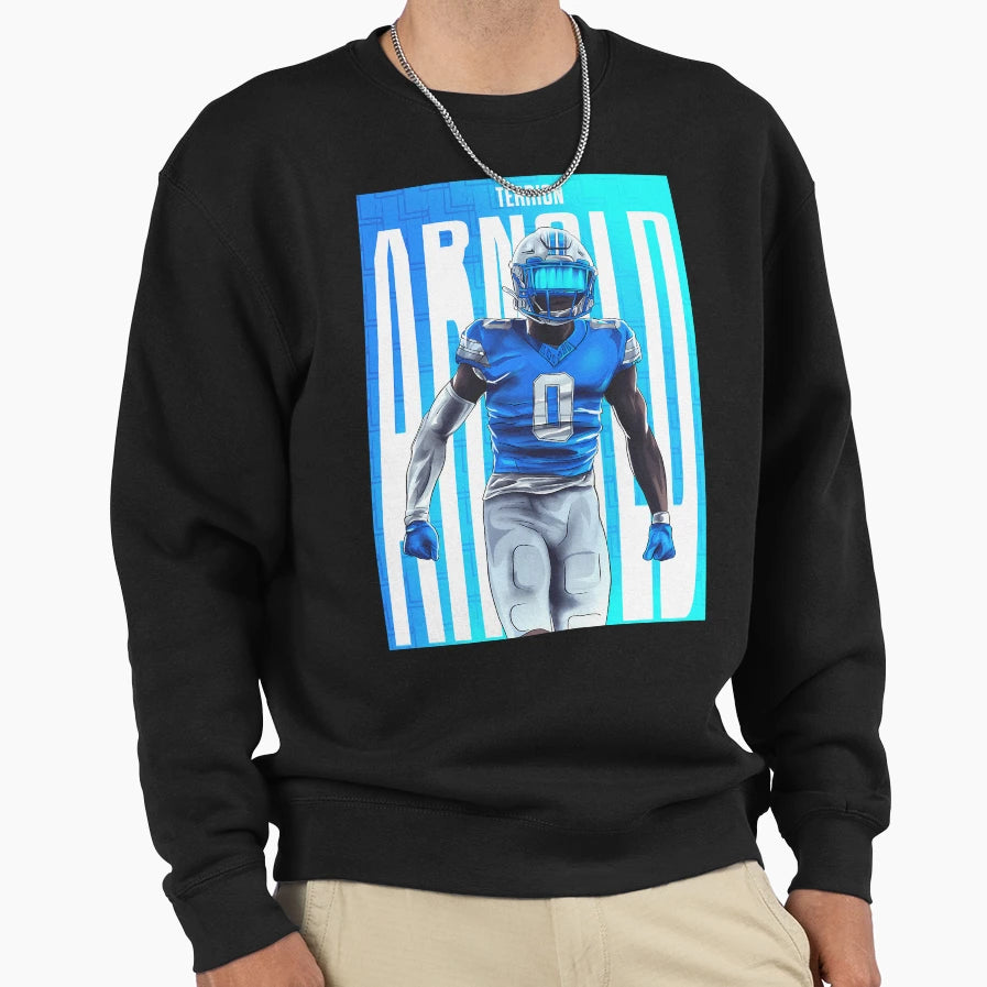 Terrion Arnold Detroit Lions Sweatshirt - Trendy Graphic Men Women - T-Shirt, Sweatshirt, Hoodie