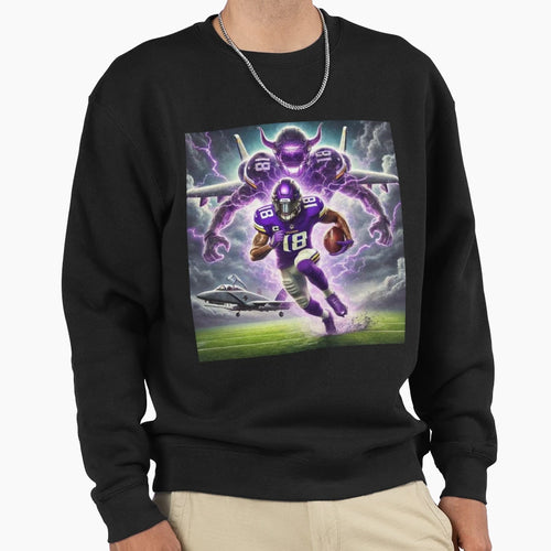 Vikes Attack Sweatshirt - Novelty Apparel for Adults - T-Shirt, Sweatshirt, Hoodie