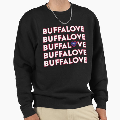 Buffalove Sweatshirt - Graphic Print Men Women - T-Shirt, Sweatshirt, Hoodie