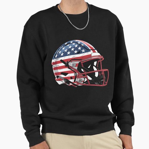 American Football Us Flag Sweatshirt - Aesthetic Graphic Men Women - T-Shirt, Sweatshirt, Hoodie