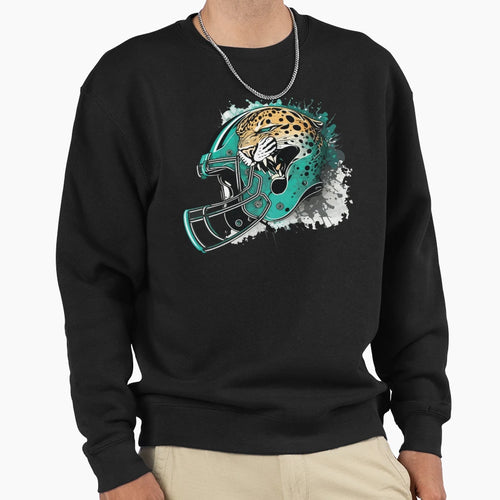 Jacksonville Jaguars Helmet Sweatshirt - Fun Novelty Design Unisex - T-Shirt, Sweatshirt, Hoodie