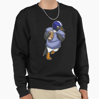 Penguin Football Sports Sweatshirt - Aesthetic Graphic Unisex - T-Shirt, Sweatshirt, Hoodie