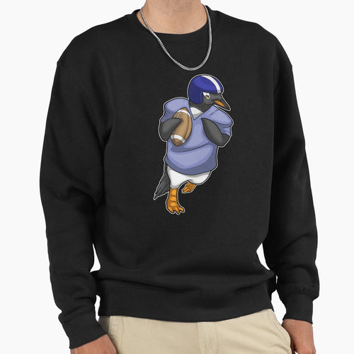 Penguin Football Sports Sweatshirt - Aesthetic Graphic Unisex - T-Shirt, Sweatshirt, Hoodie