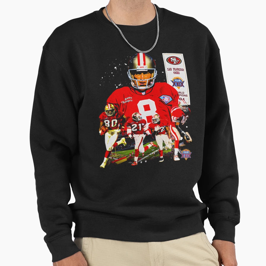 San Francisco Super Bowl Xxix Sweatshirt - Fun Novelty Design Men Women - T-Shirt, Sweatshirt, Hoodie