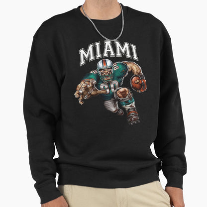 Miami Football Detroit Football Lions Sweatshirt - Aesthetic Graphic Unisex - T-Shirt, Sweatshirt, Hoodie
