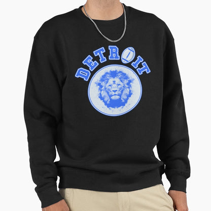 Detroit Football Michigan Lion Sweatshirt - Aesthetic Graphic for Adults - T-Shirt, Sweatshirt, Hoodie