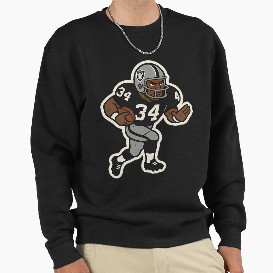 Gridiron Greats Cartoon Tribute Bo Sweatshirt - Custom Art Print Unisex - T-Shirt, Sweatshirt, Hoodie