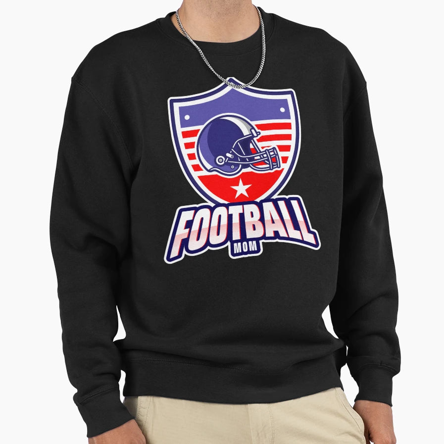 American Football Mom Soccer Sweatshirt - Aesthetic Graphic for Adults - T-Shirt, Sweatshirt, Hoodie