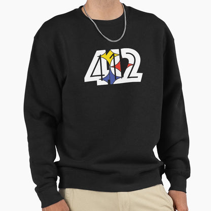 412 Pittsburgh Football Sweatshirt - Novelty Apparel Unisex - T-Shirt, Sweatshirt, Hoodie
