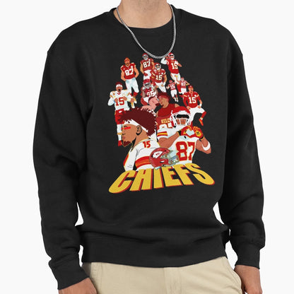 Art Kansas City Chiefs Sweatshirt - Streetwear Style Men Women - T-Shirt, Sweatshirt, Hoodie