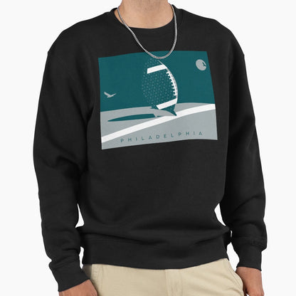 Philadelphia Football Nfl Fan Art Sweatshirt - Unique Graphic for Adults - T-Shirt, Sweatshirt, Hoodie