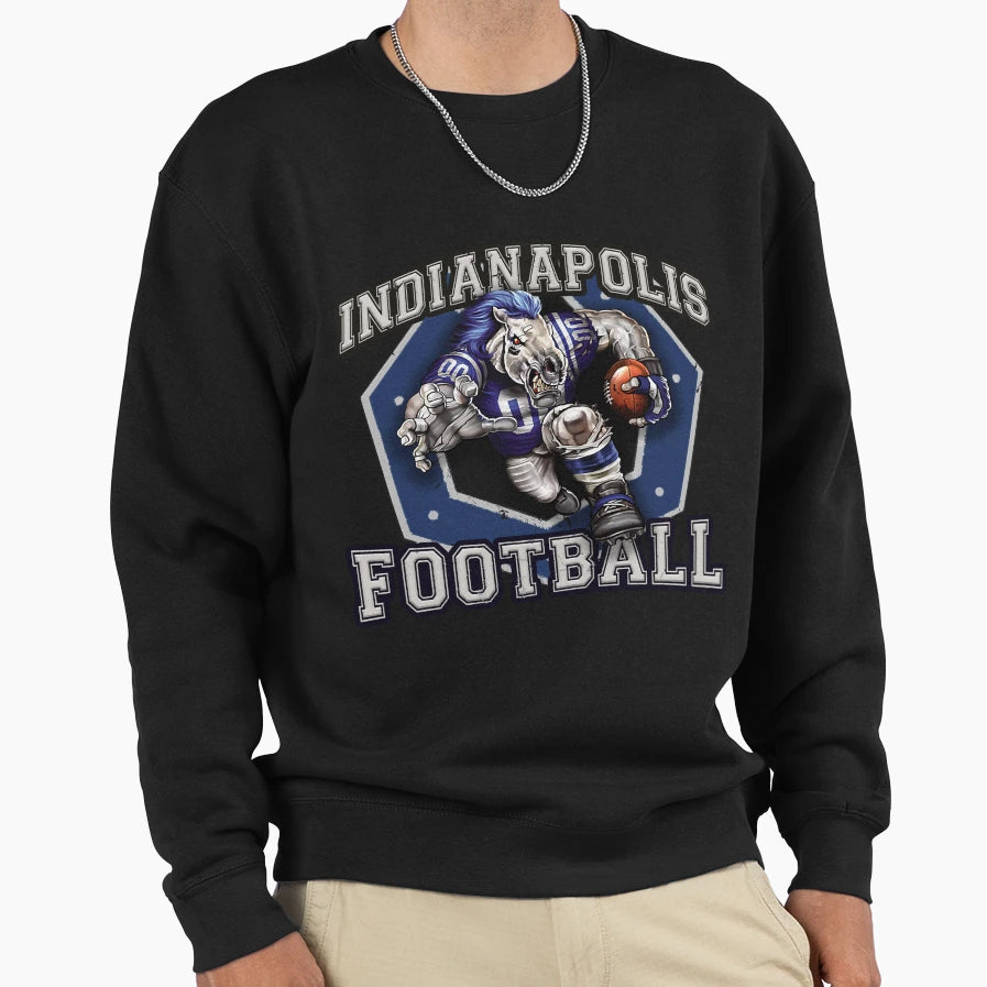 Indianapolis Football T-Shirt - Minimalist Print for Adults - T-Shirt, Sweatshirt, Hoodie