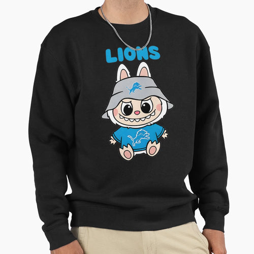Cartoon Labubu Lions Fan Art Sweatshirt - Fun Novelty Design Men Women - T-Shirt, Sweatshirt, Hoodie