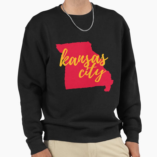 Kansas City Missouri Outline Sweatshirt - Streetwear Style Unisex - T-Shirt, Sweatshirt, Hoodie
