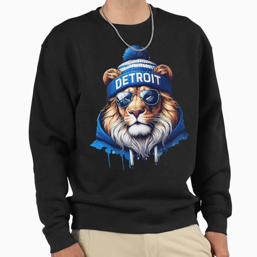 Detroit Lions Sweatshirt - Graphic Print Men Women - T-Shirt, Sweatshirt, Hoodie