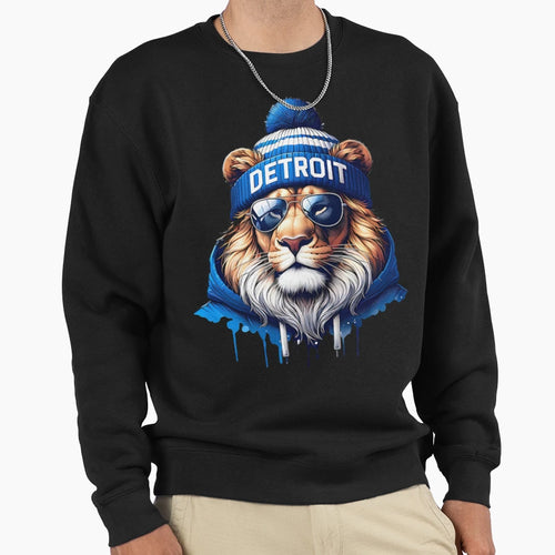 Detroit Lions Sweatshirt - Graphic Print Men Women - T-Shirt, Sweatshirt, Hoodie