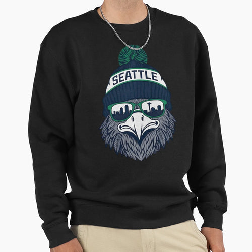 Seattle Football Mascot Sweatshirt - Casual Everyday Wear for Adults - T-Shirt, Sweatshirt, Hoodie