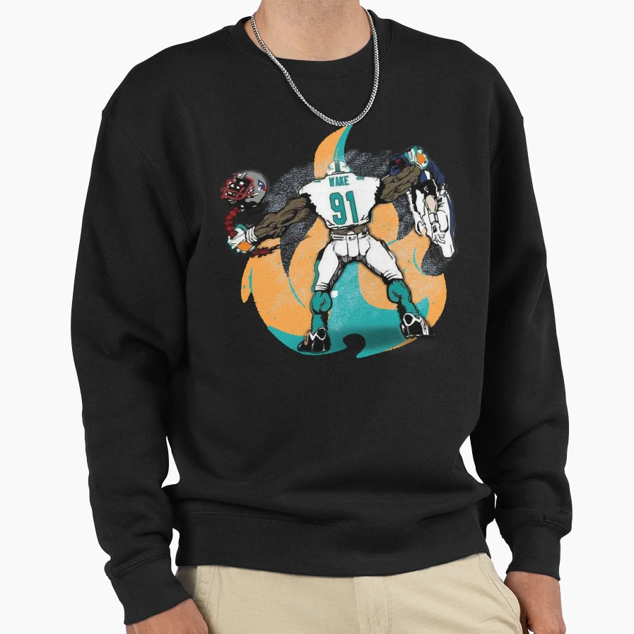 TH Dolphins Sweatshirt - Streetwear Style for Adults - T-Shirt, Sweatshirt, Hoodie
