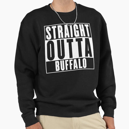 Straight Outta Buffalo Sweatshirt - Minimalist Print Men Women - T-Shirt, Sweatshirt, Hoodie