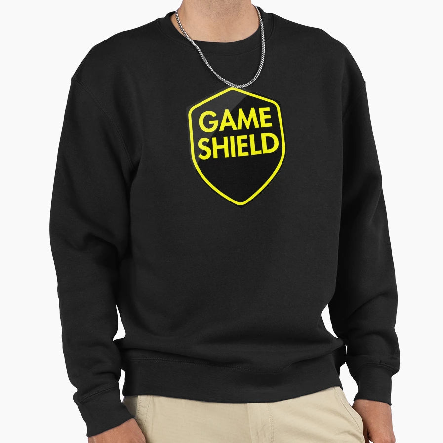 Game Shield Yellow Sweatshirt - Fun Novelty Design Unisex - T-Shirt, Sweatshirt, Hoodie