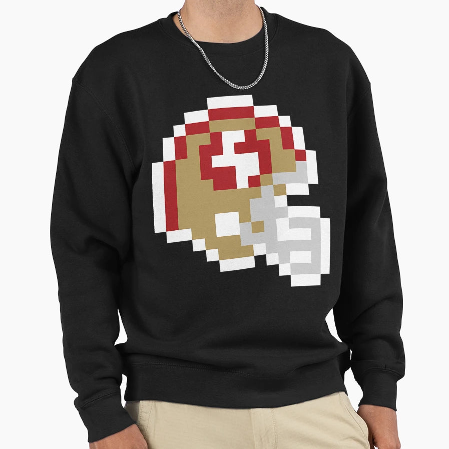 San Francisco 49Ers 8 Bit Football Sweatshirt - Trendy Graphic Unisex - T-Shirt, Sweatshirt, Hoodie