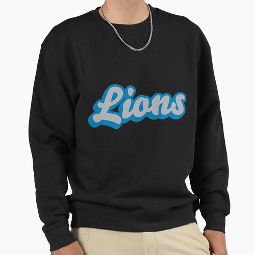 Styled Lions Detroit Football Pride Sweatshirt - Graphic Print for Adults - T-Shirt, Sweatshirt, Hoodie