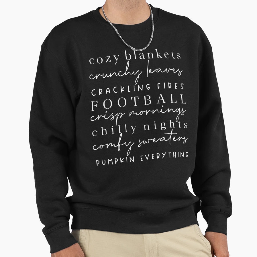 Cozy Blankets Crunchy Leaves Sweatshirt - Streetwear Style for Adults - T-Shirt, Sweatshirt, Hoodie